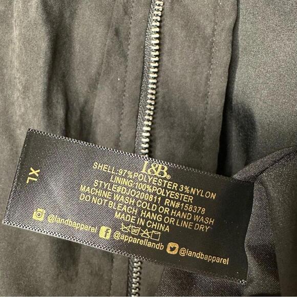 L&B XL Cactus Embroidered bomber jacket - Picture 6 of 9